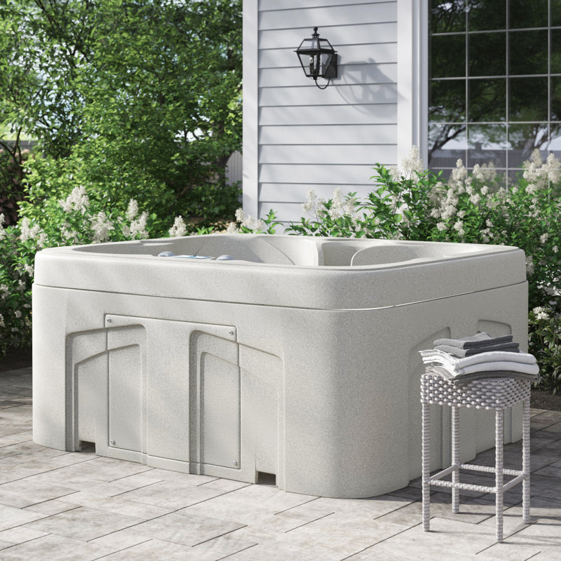 Lifesmart Spas LS100 4 Person 13 Jet Rectangular Plug And Play Hot